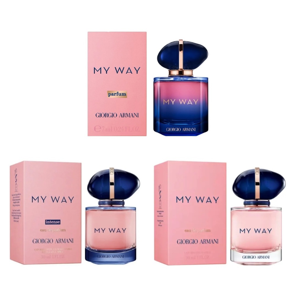 GIORGIO ARMANI My Way EDP, My Way Parfum & My Way Intense + Bag in Dust Sleeve - Picture 3 of 12